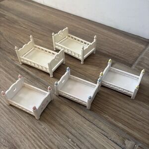 2 white twin bed 3 bunk bed CALICO CRITTERS Sylvanian Families Epoch